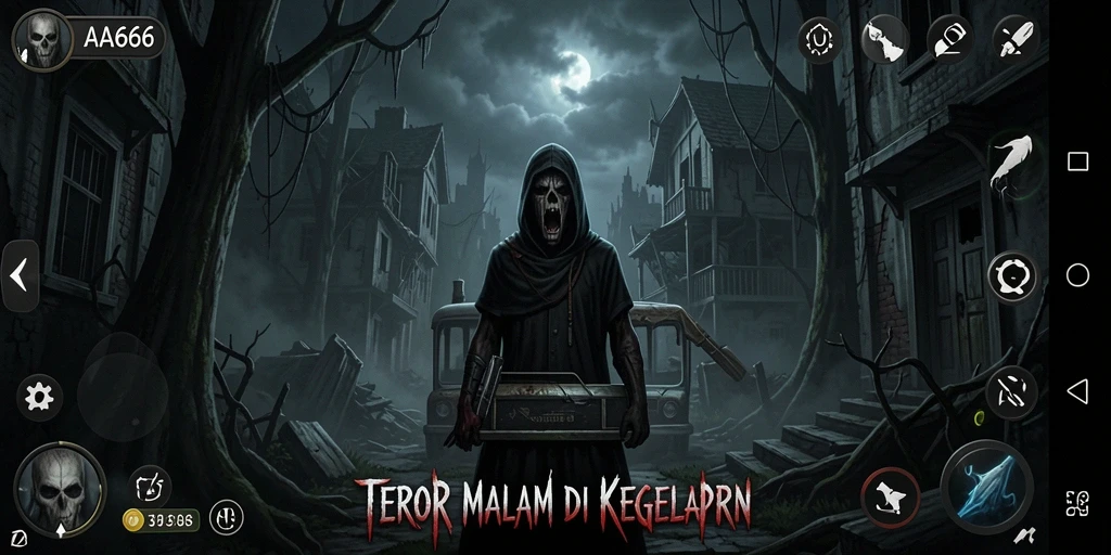 Gameplay menegangkan dengan suasana horor yang mencekam.