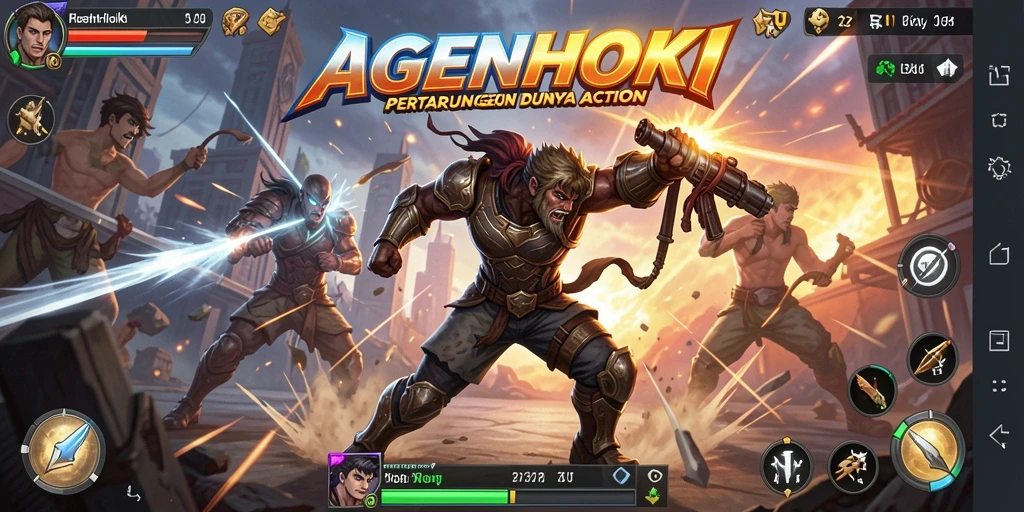 Gameplay seru AGENHOKI dengan aksi penuh tantangan.