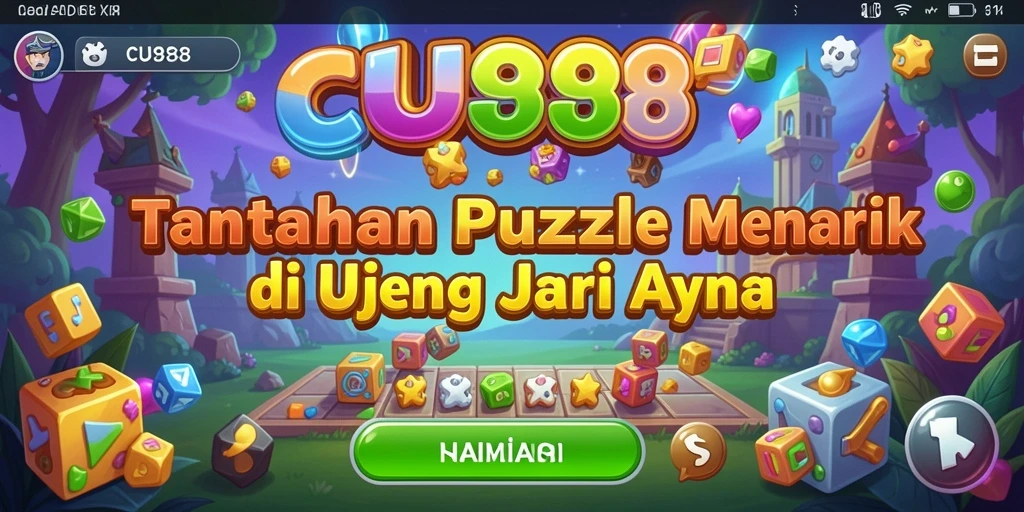Screenshot gameplay seru dari game Puzzle CU888 yang menantang.