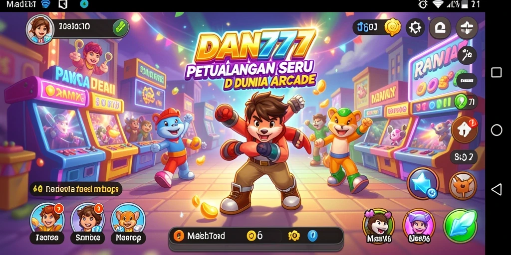 Tampilan gameplay seru di DAN777 dengan tantangan Arcade.