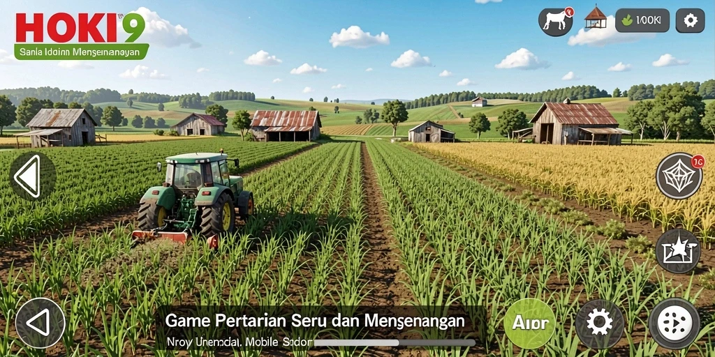 Gameplay HOKI9 yang menarik dalam bertani dan berkebun.
