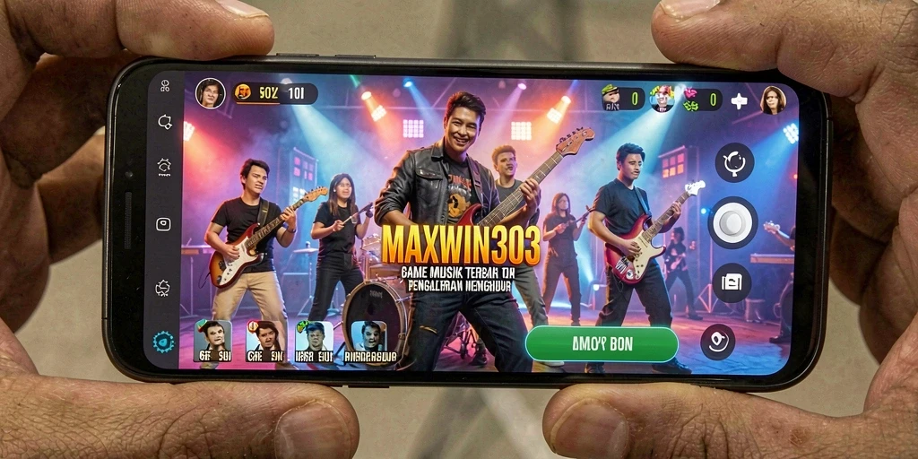 Screenshot MAXWIN303 menunjukkan gameplay musik yang seru dan interaktif.