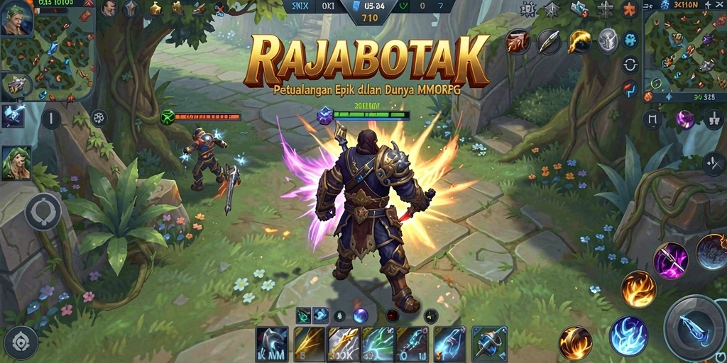 Gambaran gameplay RAJABOTAK yang menarik dalam dunia MMORPG.
