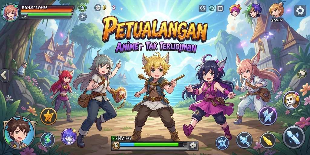 Tampilan gameplay RSNVIP6 yang penuh warna dan dinamis.