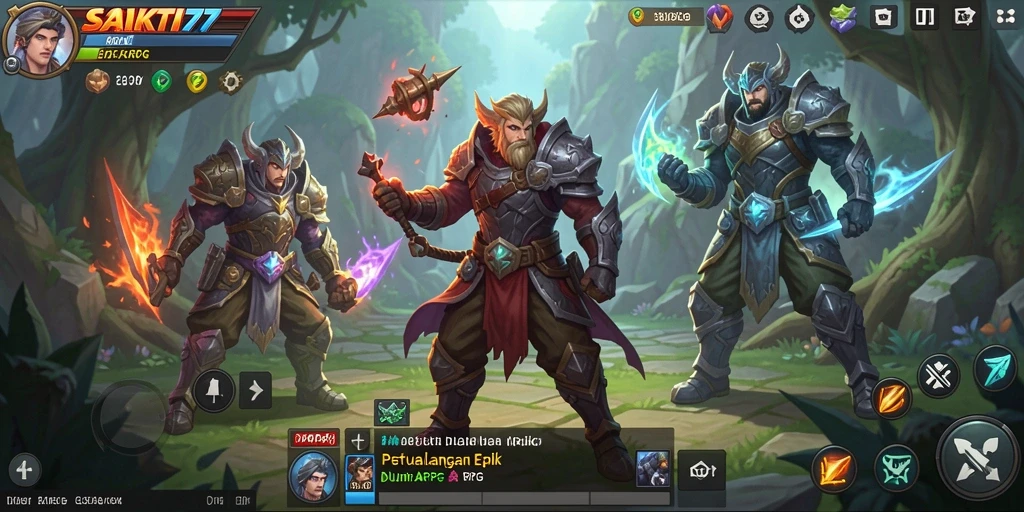 Tampilan gameplay SAKTI77 yang mendebarkan dengan aksi seru.