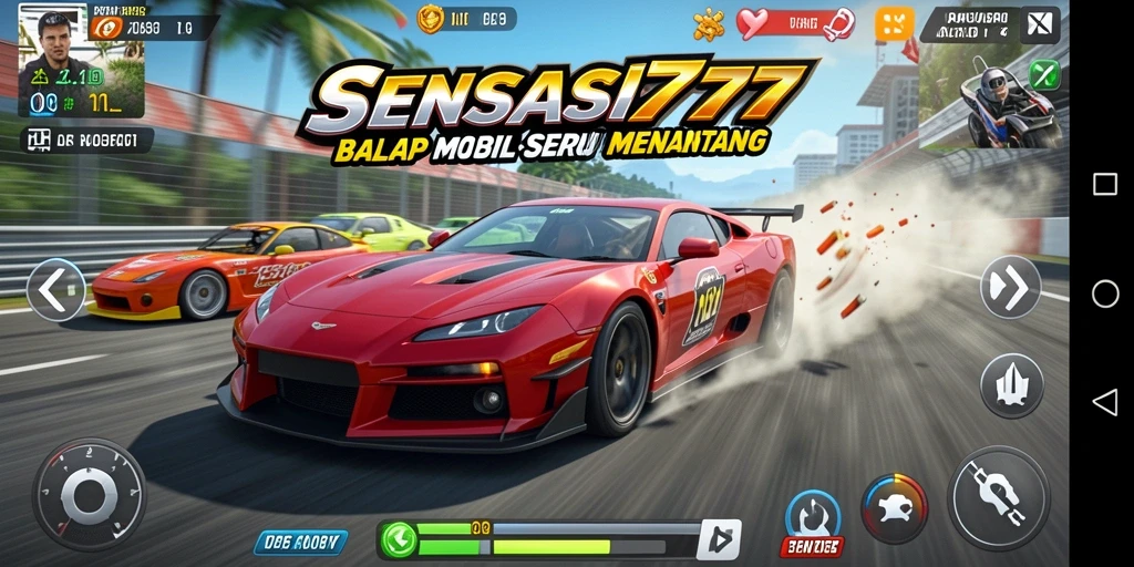 Tampilan menarik dari gameplay Racing SENSASI777 yang penuh aksi.