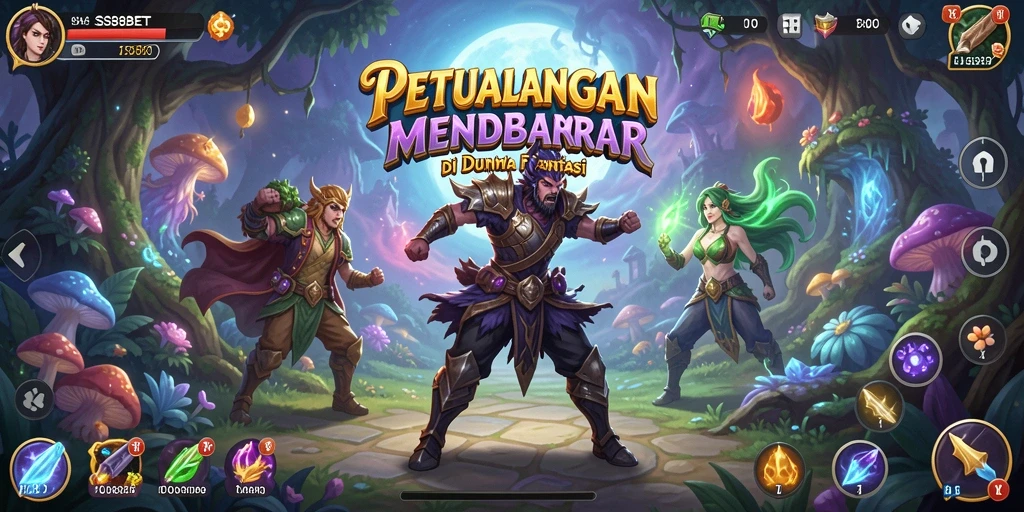 Tampilan gameplay petualangan yang memukau dalam SS88BET.
