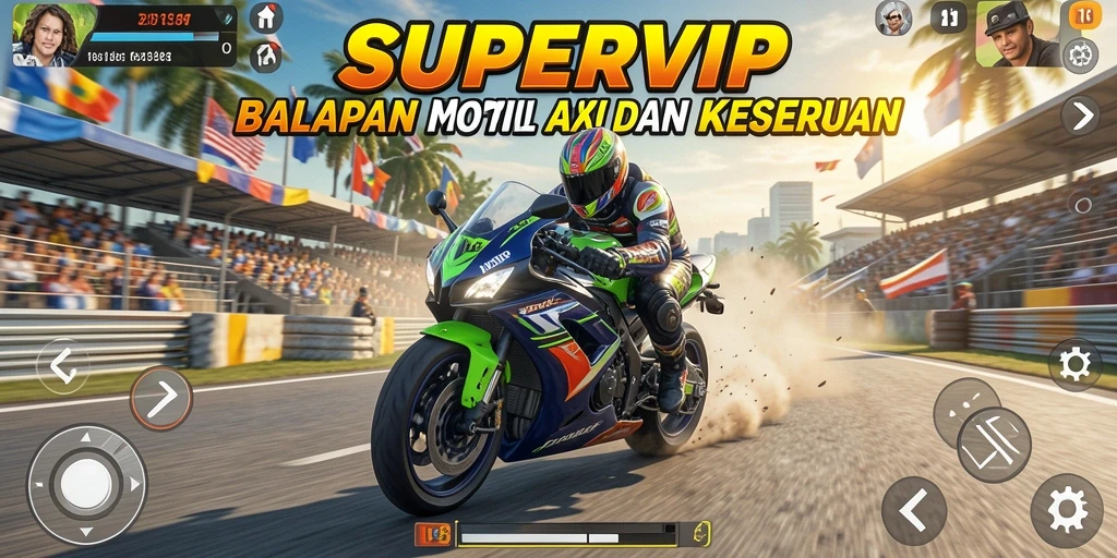 Gameplay seru balapan motor yang mendebarkan