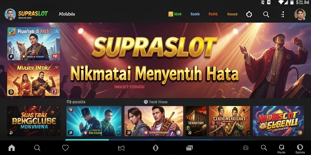 Gameplay SUPRASLOT yang penuh irama dan keseruan.
