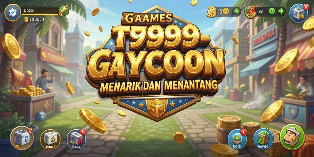 Tangkapan layar utama T9999 menampilkan gameplay Tycoon yang menarik.