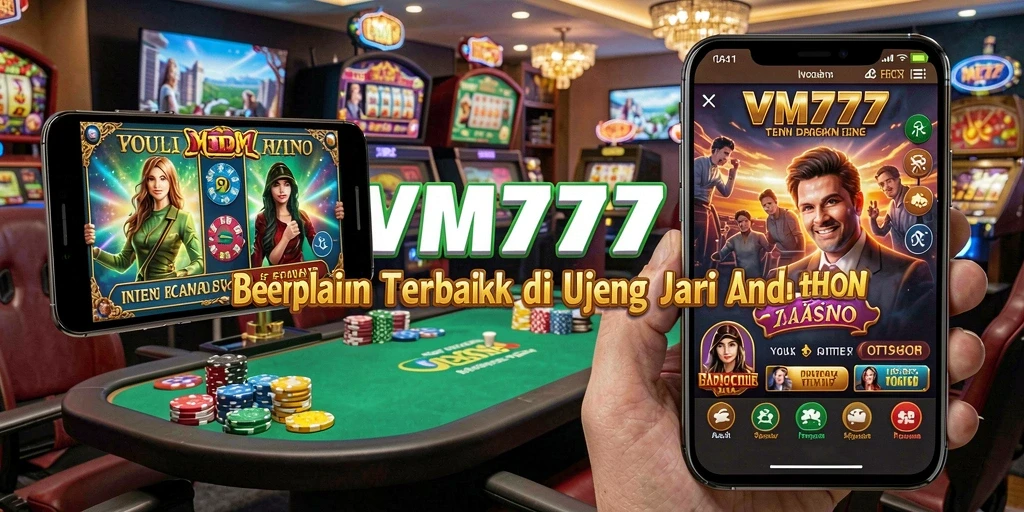 Screenshot utama VM777 menampilkan gameplay Kasino yang seru dan mendebarkan.