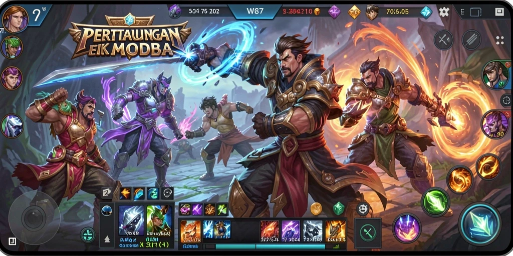 Tampilan aksi seru dalam gameplay WG87 dengan grafis menawan.
