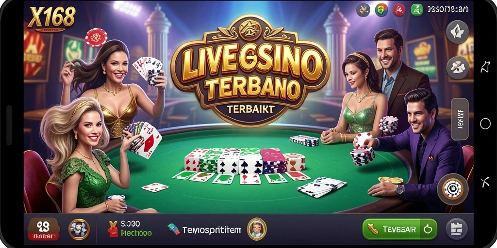 Gameplay seru di X168 dengan dealer langsung dan interaksi nyata.